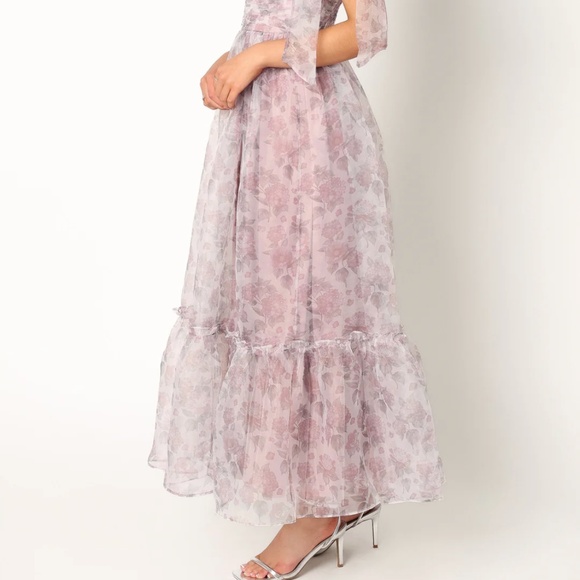 Petal & Pup Floret Midi Dress - Dark Purple SMALL - Picture 3 of 6